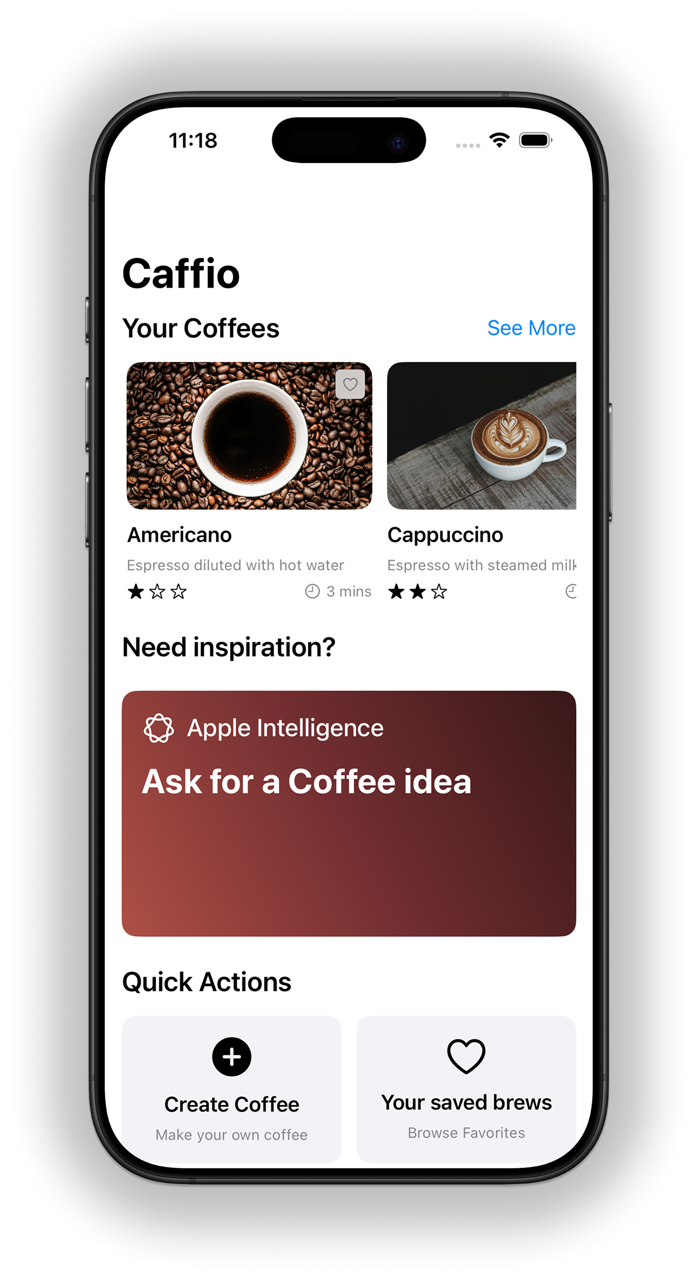 Caffio App Preview